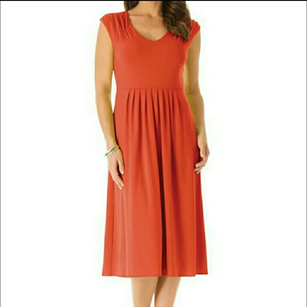 🆕V-Neck Fit and Flared Dress
